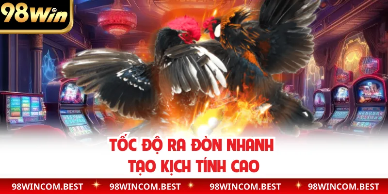 Tốc độ ra đòn nhanh tạo kịch tính cao